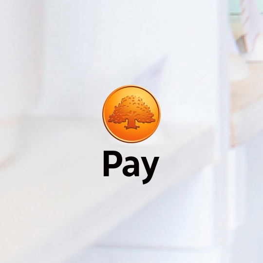 Swedbank Pay logo with black text on light image background.