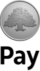 Black and white Swedbank Pay logo.