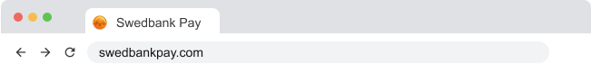 Swedbank pay favicon as shown in a browser window.