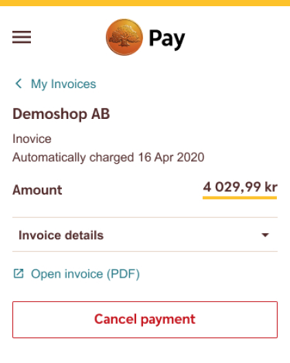 Use Guiding Destructive buttons to for example 'Cancel Payment'